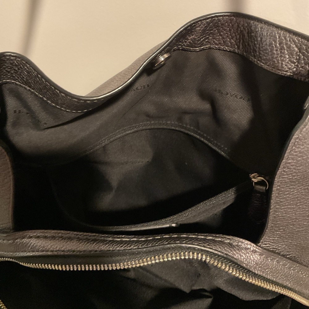 Coach Pewter Leather Women's Bag - Picture 11 of 16